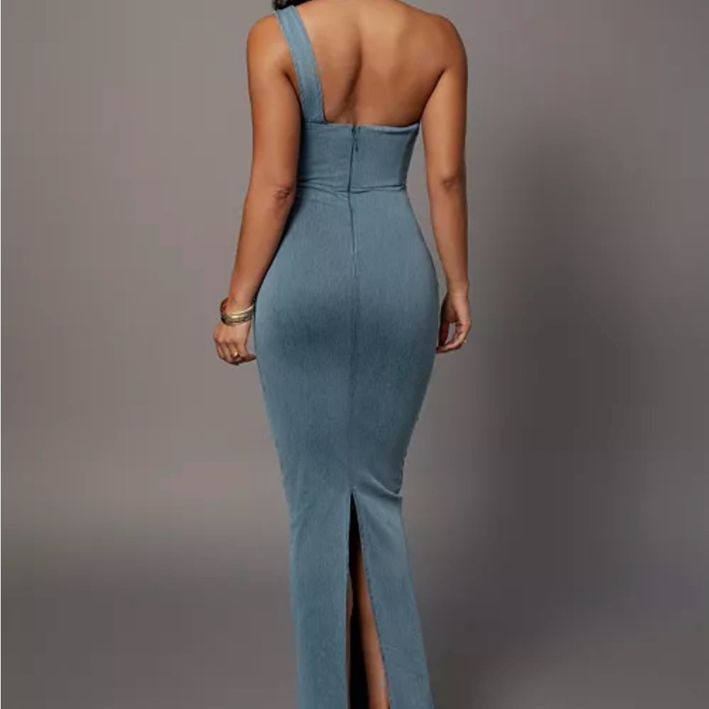 JLUXLABEL One-Shoulder Blue Dress - Picture 3 of 6